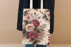 Green Toile Digital Paper Pack, Vintage Floral Toile Product Image 8