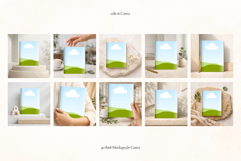 40 Editorial Book Cover Mockups for Canva Product Image 8