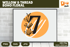 Willow &amp; Thread Boho Floral Monogram Product Image 1