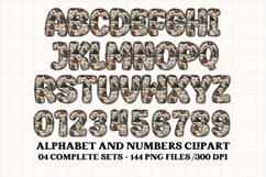 Halloween Alphabet png clipart, halloween letters doodle Product Image 2