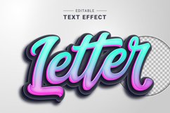 Editable Text Effect for Illustrator. Vector Graphic styles Product Image 1