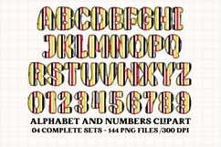 Happy Mouse Alphabet Clipart, happy mouse letters doodle Product Image 2