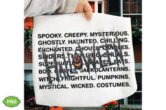 Halloween Words PNG, Spooky Season PNG, Halloween PNG Product Image 2