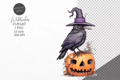 Halloween clipart, Raven clipart, Autumn clipart Product Image 1