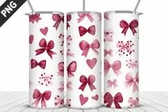 Lovely Hearts Tumbler Design | Valentine's Day Tumbler Wrap Product Image 5