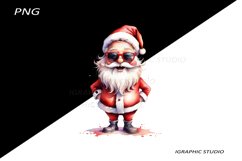 Funny Santa Claus Clipart, Christmas Clipart Product Image 1