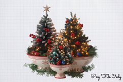 Christmas Tree Arrangement Decoration Clipart Bundle PNG Product Image 11