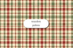 Christmas Plaid Pattern | Seamless Tartan Digital Paper Product Image 1