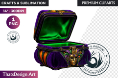 Mardi Gras Carnival Masquerade Clipart PNG scrapbooking Product Image 1