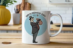 Happy Groundhog day SVG, PNG Groundhog Hamster Product Image 7