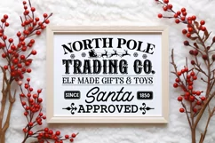 North pole trading co. elf made gifts & toys since 1850 sant Product Image 3