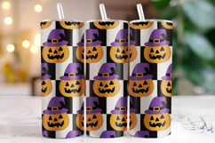 Halloween Pumpkin Tumbler Wrap | Sublimation | Tumblers Product Image 1