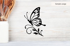 Butterfly SVG Bundle | 10 Elegant Butterfly PNG DXF Files Product Image 8