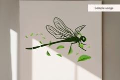 Dragonfly SVG Bundle, PNG DXF Insect Silhouettes Product Image 6