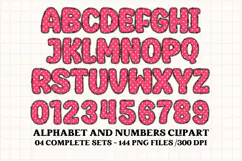 Christmas Alphabet png clipart, christmas letters doodle Product Image 2