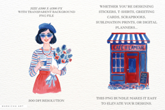 Summer Café Moments Parisian Clipart Product Image 2