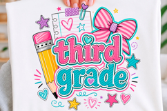 Third Grade Striped Back to School Shirt Product Image 1