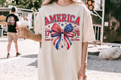 America 1776 Land Of The Free PNG T-Shirt|4th of July PNG Product Image 8