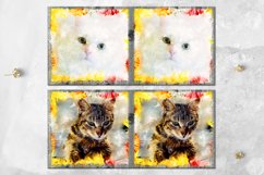 Watercolor Cats designs | Mug Sublimation design bundle, JPG Product Image 8