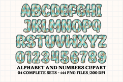 Baby Boy Digital Papers, Baby Boy doodle letters Product Image 3