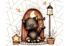 Halloween Fairy House Clipart PNG, Spooky Cottage Art Product Image 4