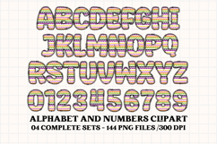 Halloween Alphabet png clipart, halloween letters doodle Product Image 2