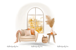 Thanksgiving Girl Clipart | Autumn Holiday Turkey Dinner Product Image 3