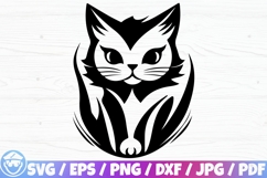 Cute Cat / Cat Face x100 Silhouette / Cricut / SVG BUNDLE Product Image 10
