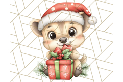 Muted Cute Safari Christmas Animal PNG Clipart, Holiday Png Product Image 4