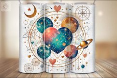 Celestial Love Tumbler Sublimation, 20 oz Tumbler Wrap Product Image 5