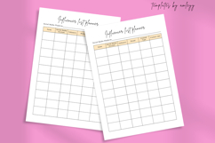Influencer List Planner Template Editable Canva Influencer Product Image 2