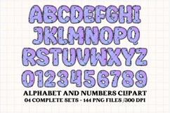 Halloween Alphabet png clipart, halloween letters doodle Product Image 2