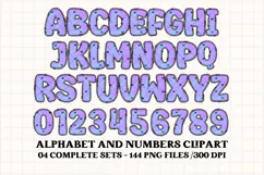 Halloween Alphabet png clipart, halloween letters doodle Product Image 2