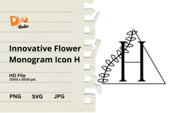 Innovative Flower Monogram Icon Product Image 1
