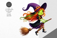 Halloween clipart, Witch clipart, Kids Halloween Product Image 1