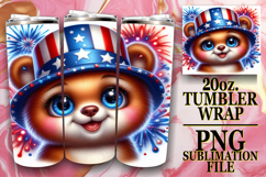 SWEET REFLECTIONS 20oz TUMBLER WRAP, USA Animals Product Image 1