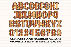 Thanksgiving Alphabet clipart, thanksgiving letters doodle Product Image 2