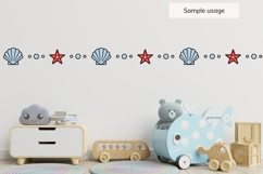 Seamless Nautical Border SVG Bundle | 10 Ocean Designs Product Image 8