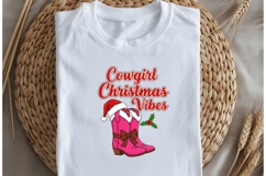 Cowgirl Christmas png design for T-shirts Product Image 5