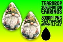 Serene Gnome Serendipity: Sublimation Teardrop Harmony Product Image 1