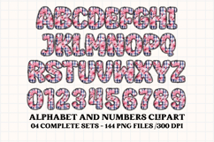 Cottagecore Alphabet png clipart, Floral letters doodle Product Image 2