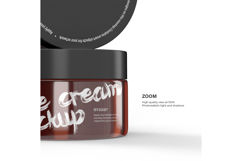 Amber Glass Jars - PSD Mockup Product Image 7