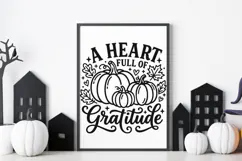 A Heart Full Of Gratitude Svg, Christian Thanksgiving Svg. Product Image 9