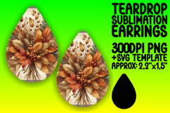 Stylish Teardrop Design PNG for Creative Use , Autumn Flower Product Image 1