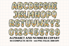 Cottagecore Alphabet png clipart, Floral letters doodle Product Image 2