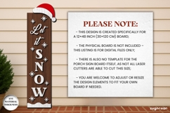 Christmas Porch Sign Laser Cut Bundle | Vertical Sign | SVG Product Image 6