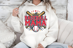 Baseball Mama PNG, Sports Game Day Star Sublimation Design Product Image 7