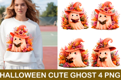 Cute Ghost Halloween Clipart Sublimation Png Product Image 1