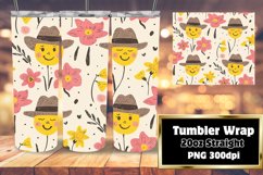 Elegant Tumbler Wrap with Watercolor Flower 20oz Product Image 1