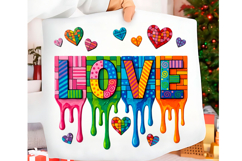 Yarn Crochet Love Valentines Day PNG Product Image 1